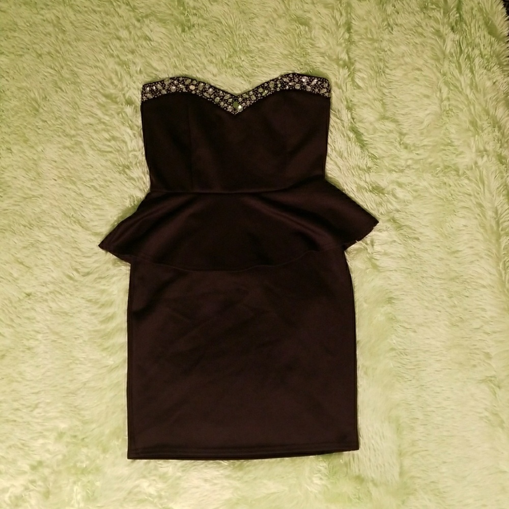 Black Peplum dress